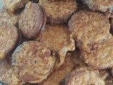 Galletas fritas con mermelada