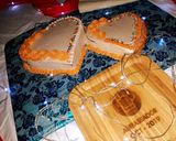 A picture of step 12 of Double Heart cake.