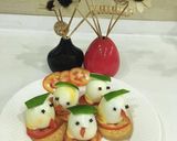 A picture of step 1 of One bite Egg plate.