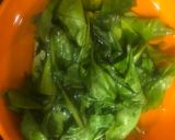 A picture of step 1 of Cream of Spinach Soup.