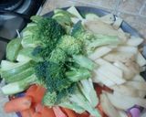 Foto del paso 1 de la receta: Pollo con verduras al horno