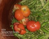 A picture of step 2 of Cluster beans bhaji.