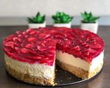 Pas rețetă Cheesecake cu căpșuni 🍓 1 fotografie