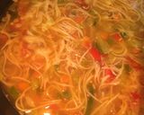 A picture of step 7 of Soupy Noodles.