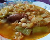 Foto del paso 3 de la receta: Guiso de garbanzos con repollo y judías verdes en olla rápida