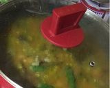 A picture of step 8 of Dal Chingri/Red Lentils with Shrimps.