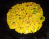 A picture of step 5 of Makki roti.