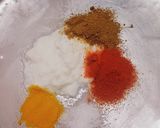 A picture of step 1 of Butter chicken pasta.