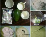 Foto langkah ke 2 dari resep BROWKAT lumer (brownies + avocado mousse + chocolate ganache) no mixer #BrowniesAlpukat.