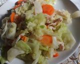 รูปขั้นตอนการทำที่ 4 ของ ผัดกะหล่ำปลีอกไก่