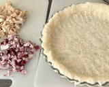 Foto del paso 3 de la receta: Quiche de pollo y verdura con base de arroz 🌾