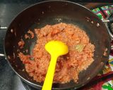 A picture of step 6 of Mushroom do pyaza.