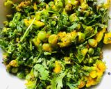 A picture of step 4 of Lilva beans Broccoli bhaji.