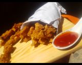 A picture of step 1 of Crispy chicken fingers.