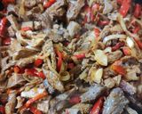 Foto del paso 2 de la receta: Relleno para tacos, fajitas o wraps con sobra de carne