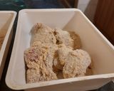 Rántott csirkemáj majonézes burgonyasalátával recept fázis 9 fotója