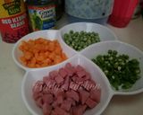 A picture of step 1 of Special butter,veg rice & italian meatball and potatoe soup.
