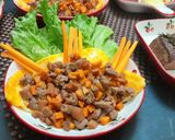 Hình bước làm 2 của món Bò xào cà rốt