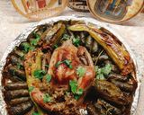 A picture of step 4 of Stuffed Grape Leaves with Country-Style Rooster.