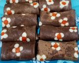 Foto langkah ke 8 dari resep Dadar Gulung Coklat isi Pisang Coklat.