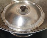 A picture of step 7 of Lal Saag with Gobhi.