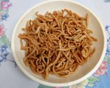 A picture of step 4 of Falahari namkeen.