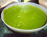 A picture of step 1 of Palak Chana dal.