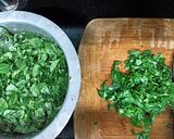 A picture of step 2 of Fenugreek leaves Sabji (Methi leaves Sabji).