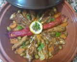 Une image de l'étape 3 de Tajine de sardines avec des légumes، olives vert.