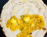 A picture of step 9 of Masala dosa.