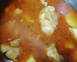 A picture of step 3 of Alo chicken curry.