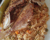 صورة لخطوة 2 من وصفة أرز بالسمك والقرنيط (الأخطبوط)