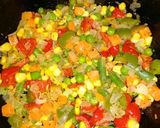A picture of step 1 of Savoury rice.