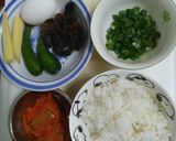 泡菜蔬菜炒飯的食譜步驟1照片