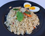 รูปขั้นตอนการทำที่ 4 ของ ข้าวผัดเขียวหวานไก่