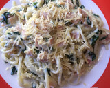 Foto del paso 5 de la receta: Spaguetti de espinaca y jamón