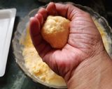 A picture of step 2 of Deep fried rajbhog icecream.