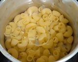 A picture of step 1 of Corn Pasta.