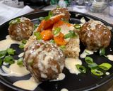 A picture of step 13 of Scallion Ginger Meatballs w/ Bulgogi Sauce.