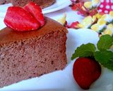 Foto langkah ke 9 dari resep Coklat Cotton Cheese Cake.