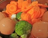 Une image de l'étape 2 de Légumes et œufs durs en béchamel au Cook Expert.