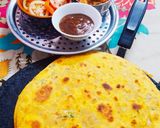A picture of step 20 of Baisan ke parathy.