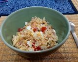 รูปขั้นตอนการทำที่ 3 ของ Insalata di riso = rice salad (cold) อาหารอิตาเลียน