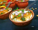 A picture of step 7 of Kulhard aloo chaat.