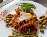 عکس مرحله 2 از دستور املت لوبیا سبز رودباری