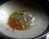 A picture of step 1 of Arbi/chamadumpaloo fry curry.