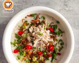 Gambar langkah 7 resipi Bubur Ayam Bersantan.
