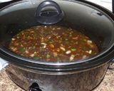 A picture of step 1 of Black Bean and Rice Soup - Slow Cooker.