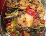 Lecsós 🐟🎏🐟hal-filé🌶️🍅🫑🧅🧄🥗 recept fázis 7 fotója