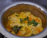 A picture of step 4 of Rajasthani papad ki sabzi.